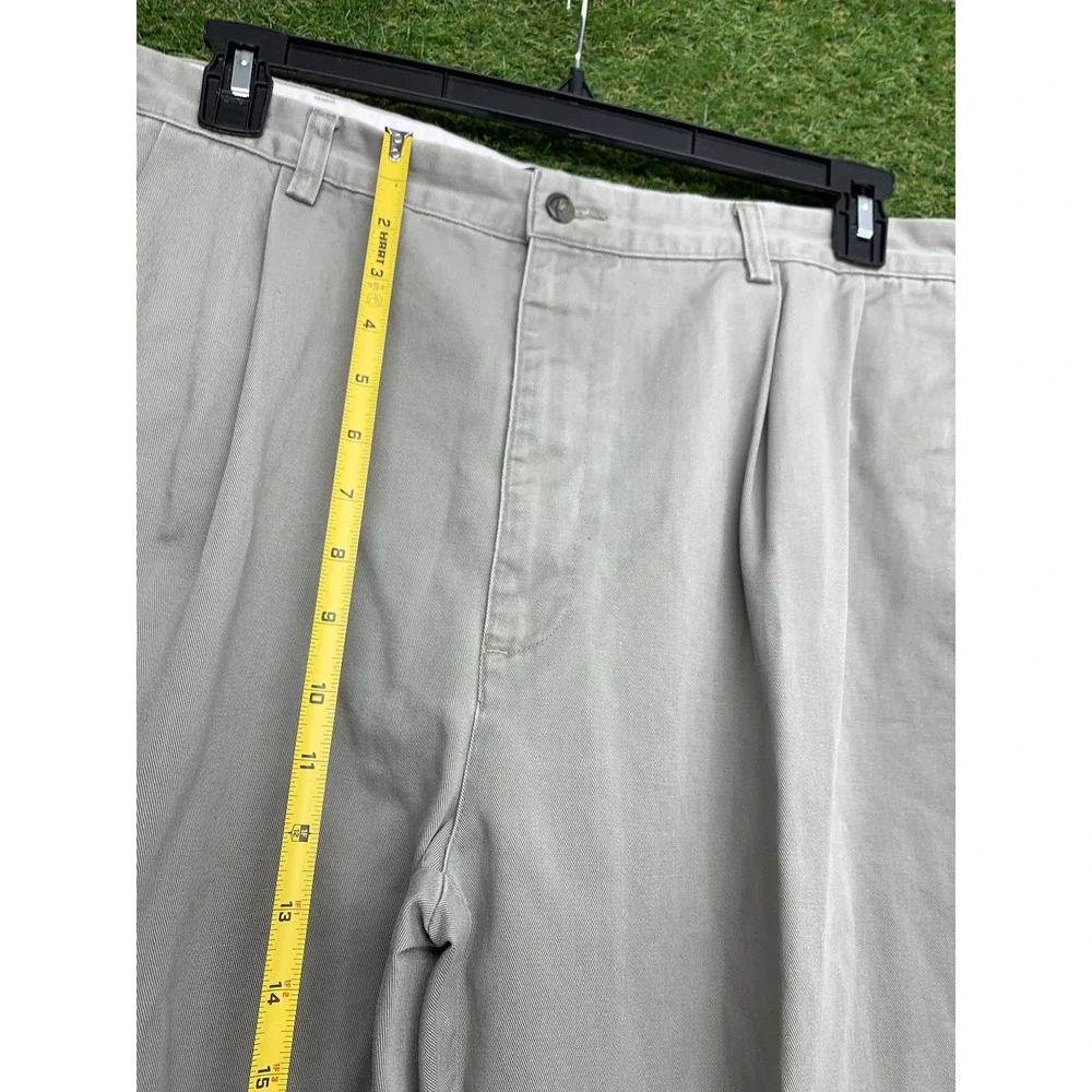 Vintage POLO Ralph Lauren Pants Mens 36X30 Tan Hammond Pant Pleated Cotton Slack